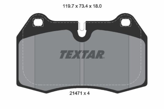 Bremseklosser TEXTAR 2147102