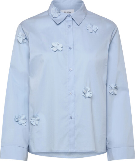 Coster Copenhagen Shirt With Flowers Blue 44