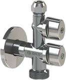 Arco Combi-Ventil, Kule Mot Kalk, 1/2"X1/2"X1/2", Uten Mutter, Metallvridere (40)