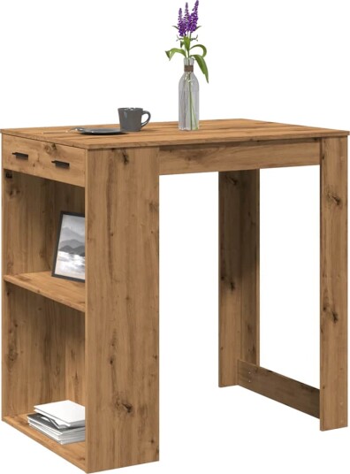 vidaXL Barbord artisan eik 102x70x103,5 cm konstruert tre vidaXL Barbord artisan eik 102x70x103,5 cm konstruert tre