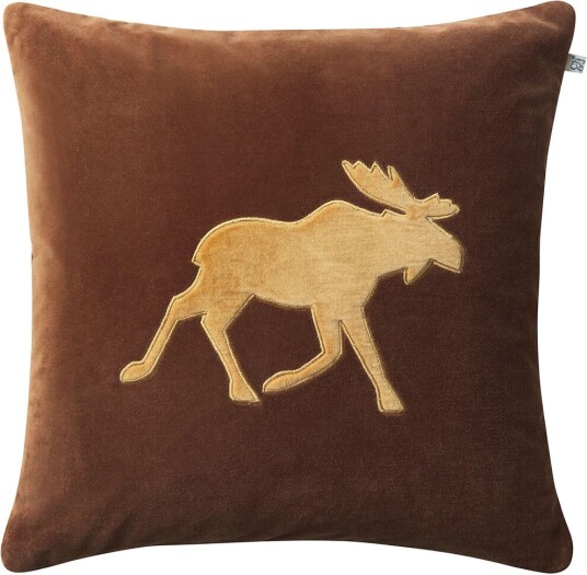Chhatwal & Jonsson Moose putetrekk 50x50 cm Cognac-masala yellow
