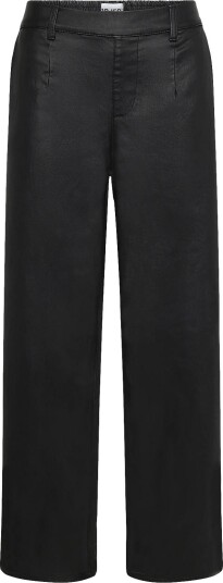 Object Objlisa Belle Wide Coated Pants Noos BLACK 36 Object Objlisa Belle Wide Coated Pants Noos BLACK 36