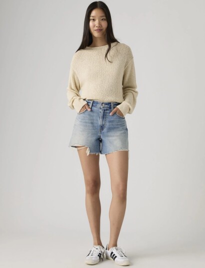 Levi"s® Ribcage Short Zip Blow My Mind   Blue   29