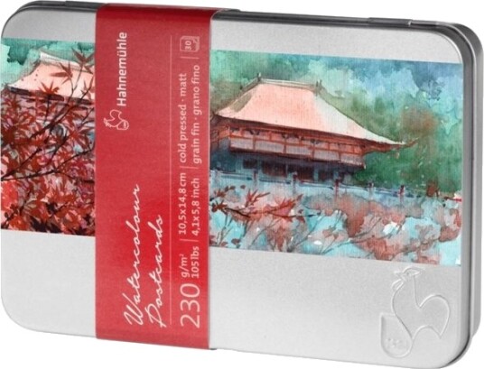 Hahnemühle   Watercolor Postcard   A6 105 X 148 Mm   30 Ark   Naturlig Hvitt