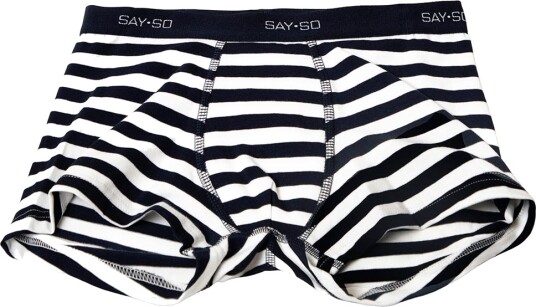 Say So BoxershortStriper   Say So   10 år 140   Boxershorts Hvit Svart