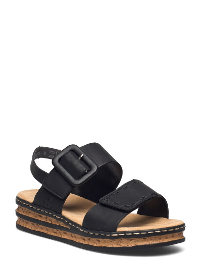 Rieker Rieker Ladies" Sandals 62950-62 Beige - Black - 42
