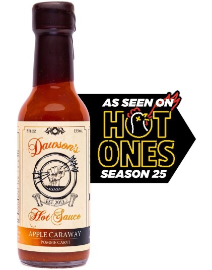 Dawson"s Apple Caraway Hot Sauce Habanero Chilisaus med Eple og Karve 148 ml Canada Dawson"s Apple Caraway Hot Sauce Habanero Chilisaus med Eple og Karve 148 ml Canada