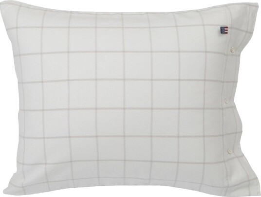 LEXINGTON Hotel Flanell Putetrekk Hvit/Lys Beige 50x70cm