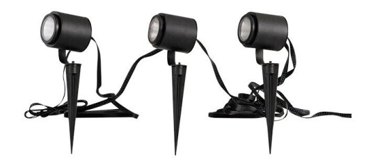 Lindby - Nymo Smart LED Utendørs Spot w/Spike 3 pcs. Svart Lindby - Nymo Smart LED Utendørs Spot w/Spike 3 pcs. Svart
