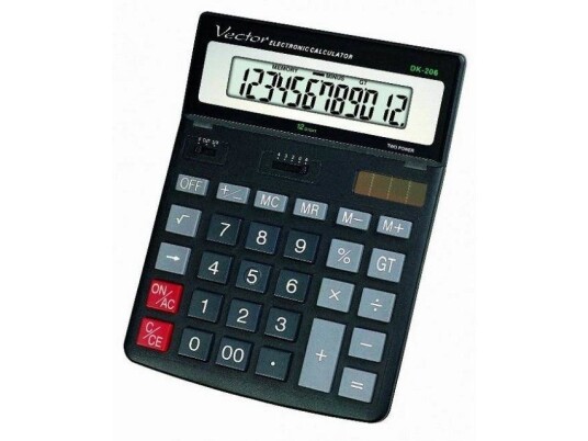Kalkulator Casio Vector Kav Dk-206 Kalkulator Casio Vector Kav Dk-206