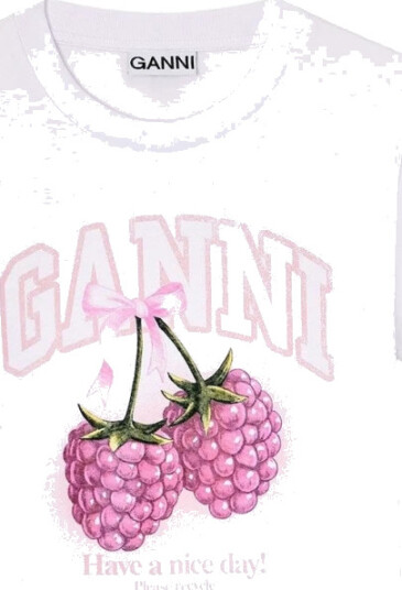 Ganni Dame Topper Hvit XS,