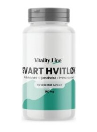 Vitality Line Svart Hvit Løk 500mg 60 kapsler