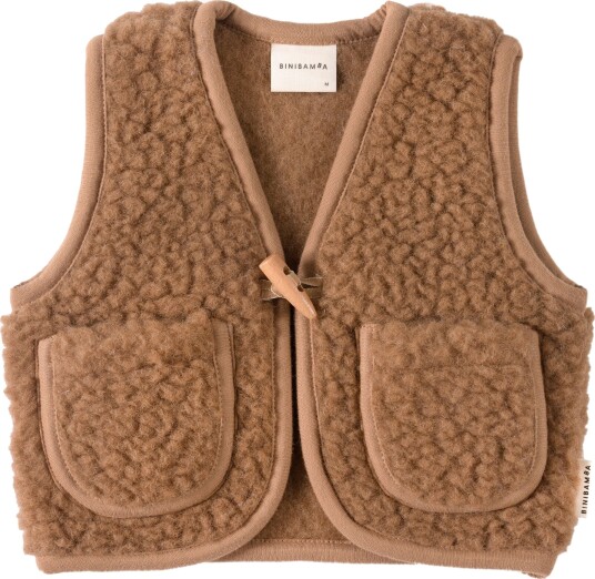 BINIBAMBA Snuggle Vest Merinoull 1 2 år