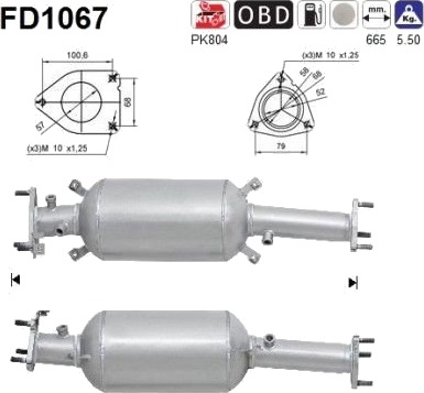 Partikkelfilter AS FD1067 Partikkelfilter AS FD1067