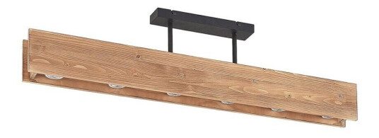 Lindby Malwin tre-taklampe, lang, 6 lyskilder GU10