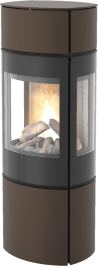 Rais Caro 130 Mocca Med Sideglass Og Glassdør