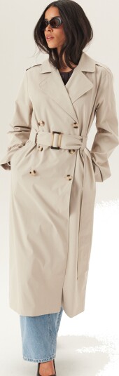 Bubbleroom Long Trench Coat