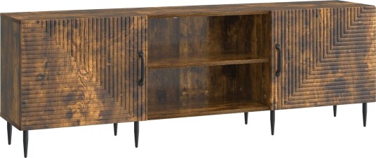 TV skap Røkt Eik 150 x 31 x 50 cm Konstruert tre TV skap Røkt Eik 150 x 31 x 50 cm Konstruert tre