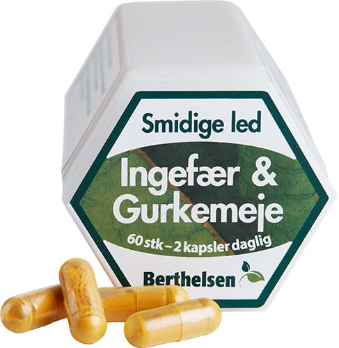 Berthelsen Ingefær & Gurkemeie 60 Kapslar Berthelsen Ingefær & Gurkemeie 60 Kapslar