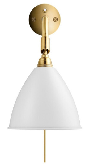 Bestlite BL7 Vegglampe Matt Hvit & Messing