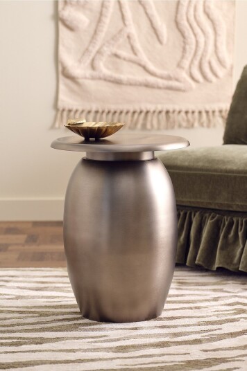 Ellos Home Sidebord Molinka Ø40 cm Sølv