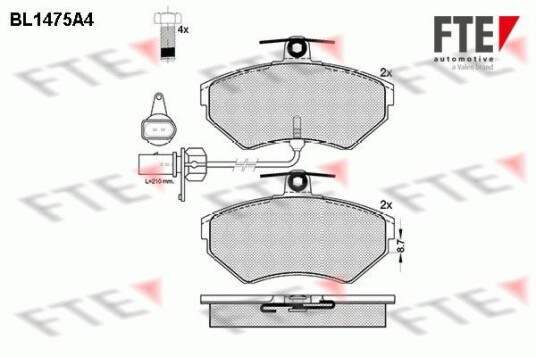 Bremseklosser FTE 9010203