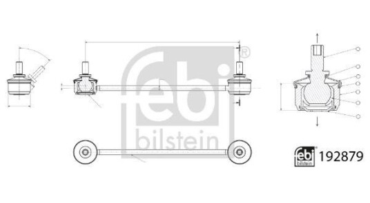 Stabilisatorstag FEBI BILSTEIN 192879