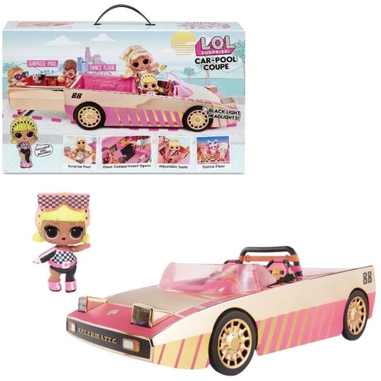 Lol Surprise Car-Pool Coupe Lekebil Med Basseng Og Dukke