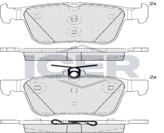 Bremseklosser sett ICER 182098