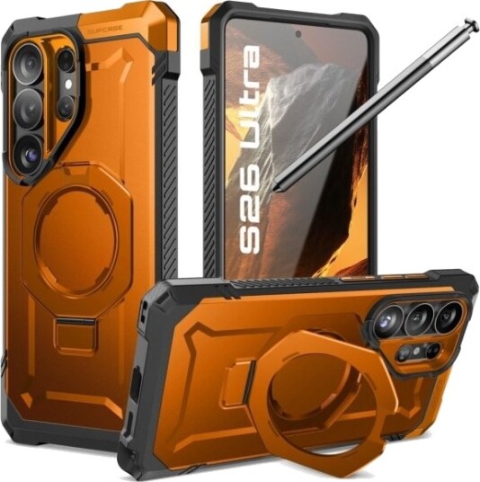 Supcase Ub Grip Mag Magsafe Deksel Til Samsung Galaxy S26 Ultra   Oransje/Svart
