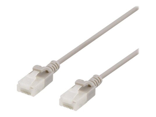Deltaco 1,5 m Cat 6A U/UTP Koblingskabel Grå