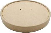 Paplåg Ø115 Mm Plast På Indersiden Brun Til Soup To Go Papbæger 95 Cl,25 Stk/Ps 25 Stk.