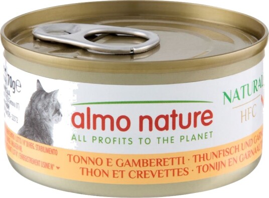 Almo Nature Våtfôr Hfc Natur Tunfisk Og Reker 70G 24 X 70 G