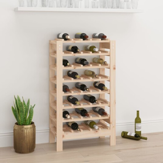 vidaXL Vinstativ 61,5x30x107,5 cm heltre furu vidaXL Vinstativ 61,5x30x107,5 cm heltre furu