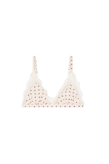 ROTATE Birger Christensen Lace Triangle Bralette Cream A/B x 70 ROTATE Birger Christensen Lace Triangle Bralette Cream A/B x 70