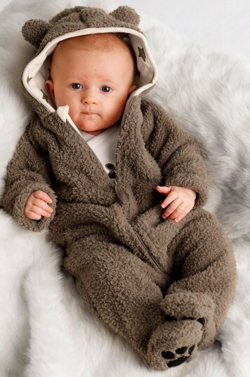 Ellos Collection - Overall Teddy med ører - Brun
