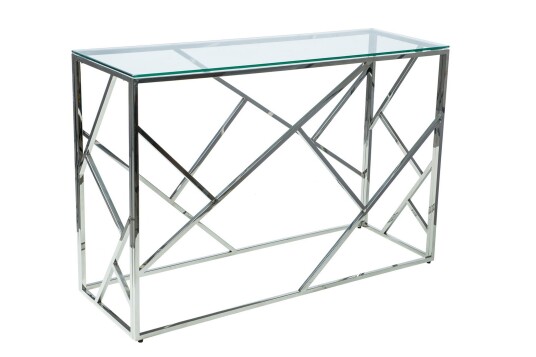 Escadan Konsollbord 120 cm Glass/Sølv