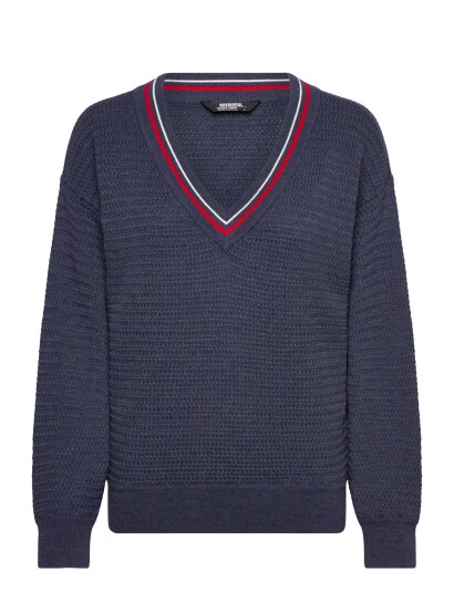 ROSSIGNOL W Knitted V Neck Navy L ROSSIGNOL W Knitted V Neck Navy L