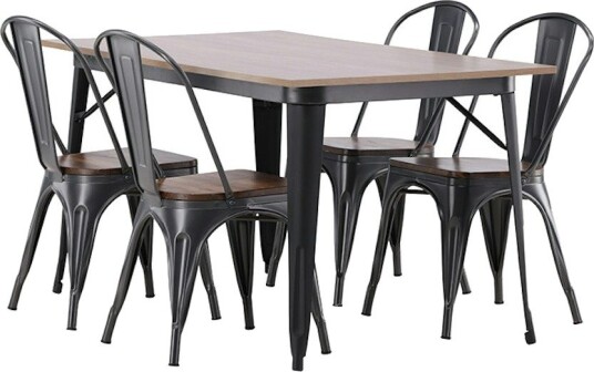 Spisegruppe Venture Home Tempe med 4 Tempe Stoler