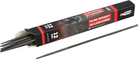 Awtools Rundfil Til Sagkjeder 4,0 Mm 12 Stk.