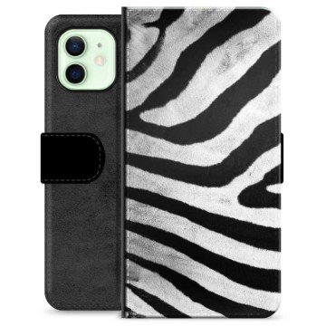 iPhone 12 Premium Lommebok-deksel Sebra