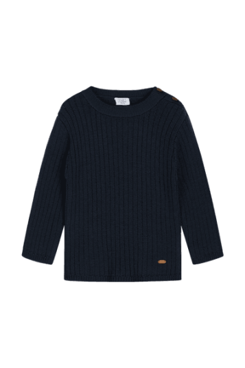 Hust & Claire Pil Ullgenser til Barn i Merinoull - More Navy, Str. 104 Hust & Claire Pil Ullgenser til Barn i Merinoull - More Navy, Str. 104