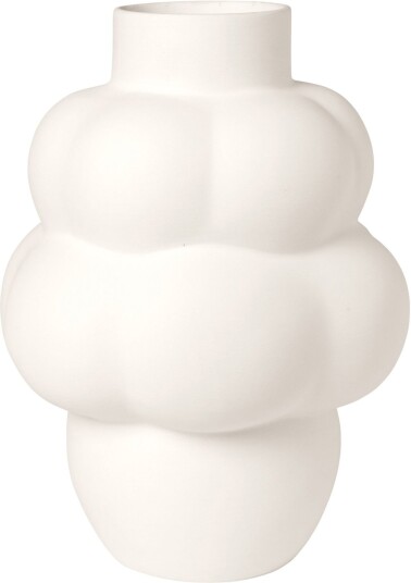 Louise Roe Balloon Vase 04 Raw White Vaser Hvit