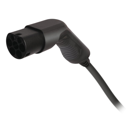 Deltaco E-Charge Type 2 Ladekabel 1 Fase 16A 5m Svart