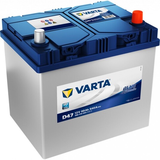 VARTA Blue Dynamic Batteri 12V 60AH 540CCA (232x173x200/225mm) +høyre D47.