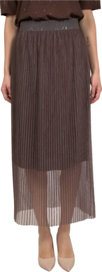 Peserico Dame Skjørt Brun M, Peserico Dame Skjørt Brun M,