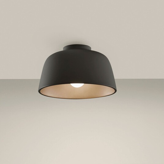 Nordesign Miso taklampe 28,5 cm - Svart/Gullfarget