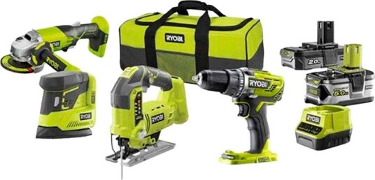 Ryobi Verktøysett R18CK4B-252S One+ Med Batteri 18v