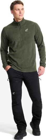Revolutionrace Herre Overdeler Fleece & midlayers Hiker Half zip Fleece Herre Kambaba Green 2XL
