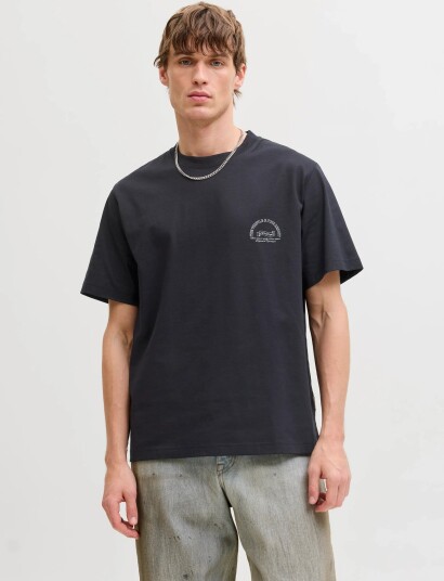 Jack & Jones Jormontauk Photo Back Tee Ss Cn Black M